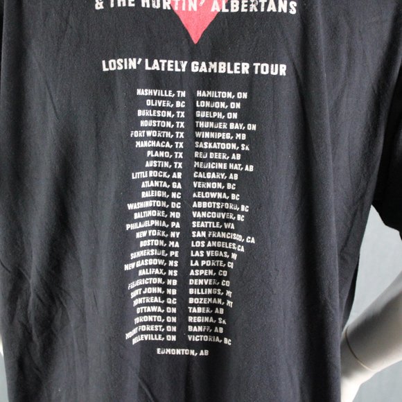 Retro Band Shirt - Corb Lund Losin Lately Gambler Tour 2009 - Men's Extra-Large - Picture 7 of 10